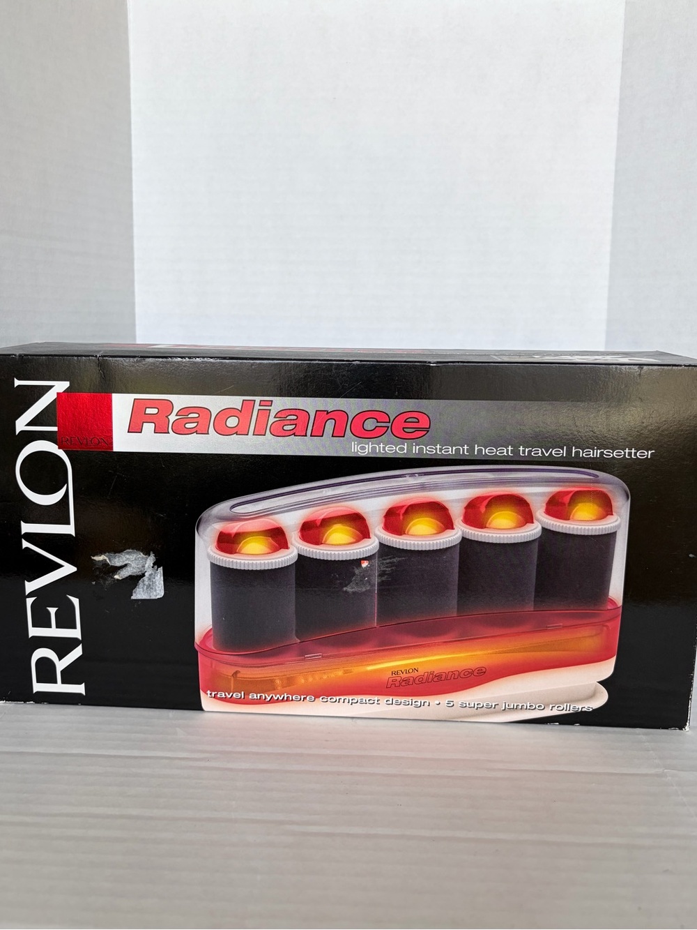 NIB Revlon Radiance Lighted Instant Heat Travel Hairsetter Tested Rollers Jumbo
